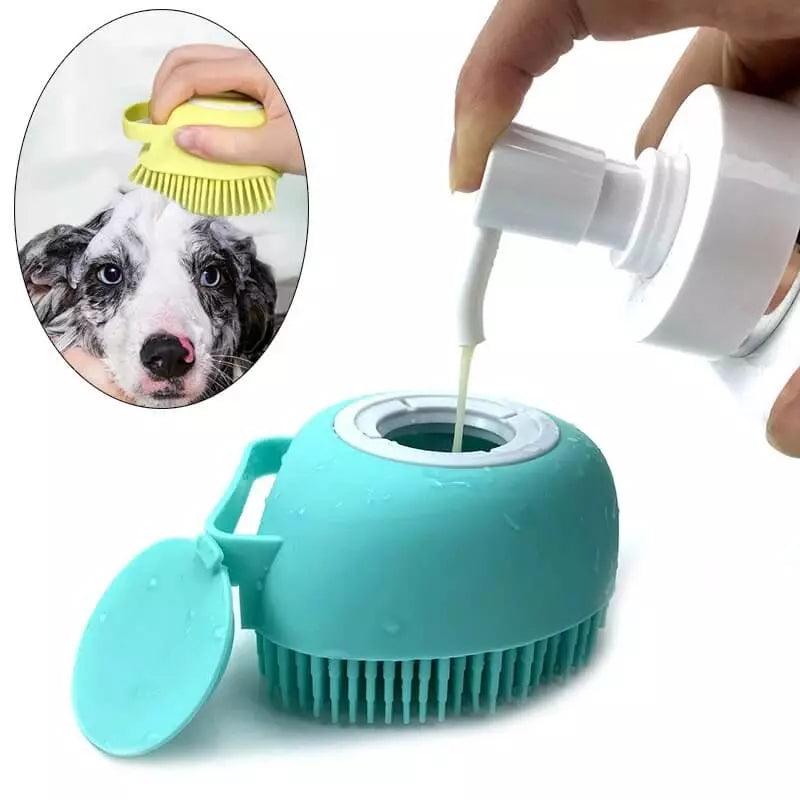 Escova de Banho Macio de Silicone para cachorro - FlashMart